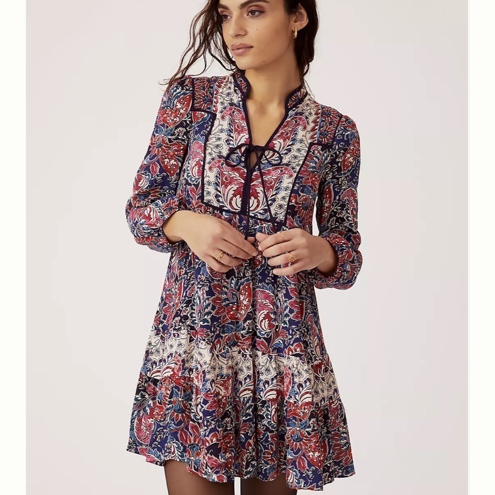 Anthropologie Spliced Tunic Dress Womens Large - Picture 10 of 10